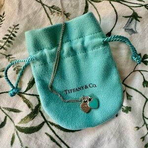 Tiffany & Co. Silver Chain with Tag Charm INCLUDES gift box & bag